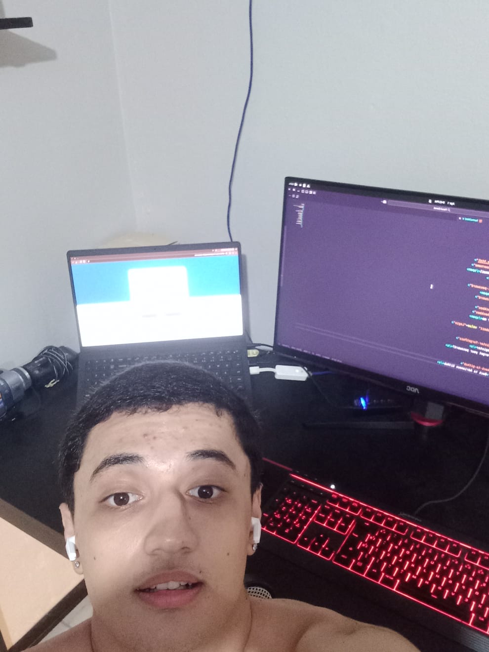 Foto do brunão dizendo que não tem ia envolvida no esquema. Não sou homem dessas coisas. (Apenas em casos extremos).